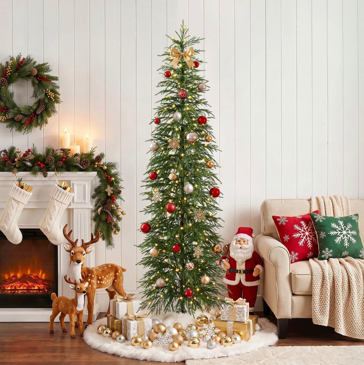 The Evergreen Row Alpine — Realistic Artificial Christmas Tree