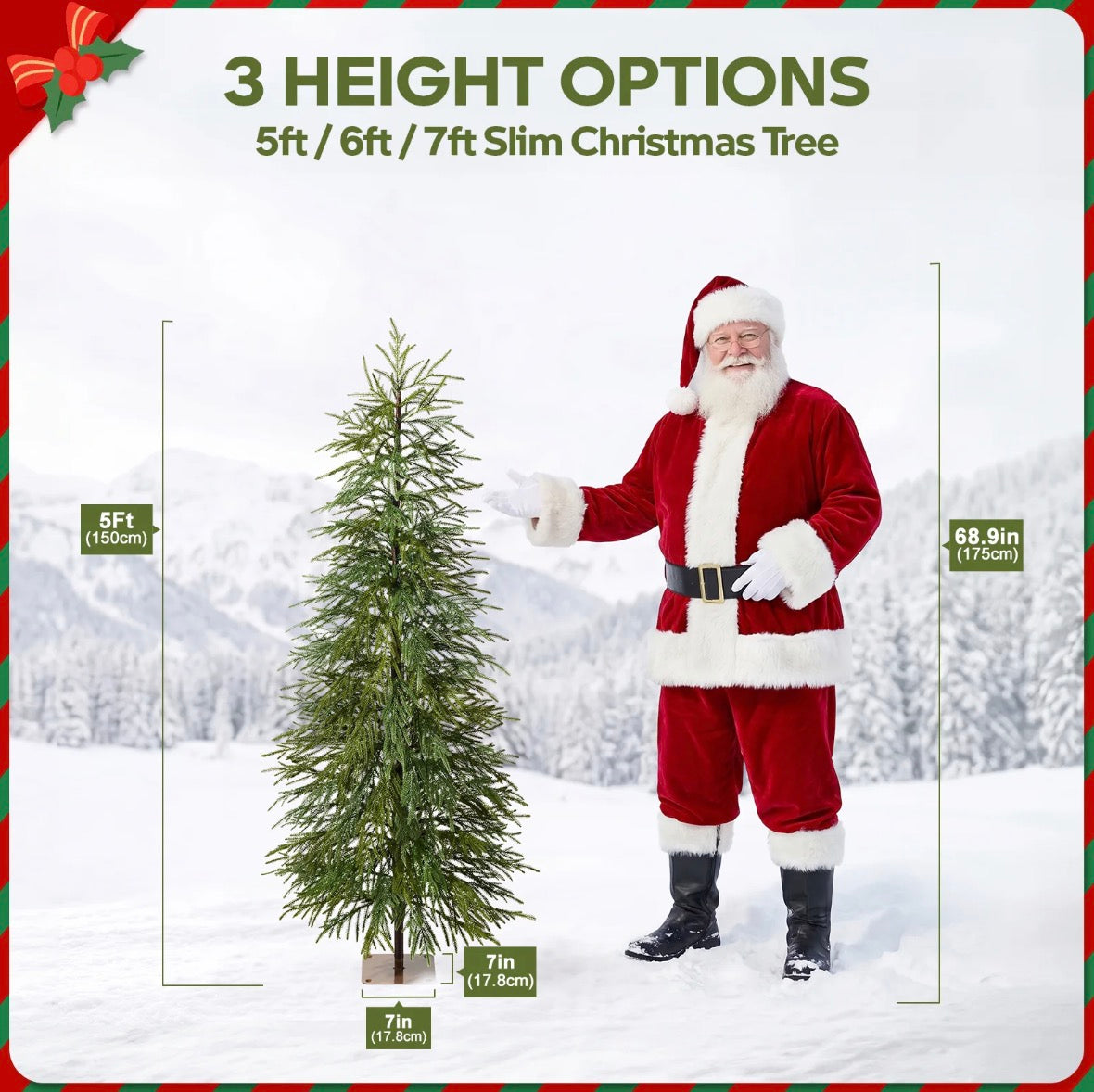 The Evergreen Row Alpine — Realistic Artificial Christmas Tree