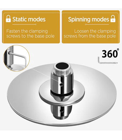 The Aerilux Studio Pro — Professional Spinning & Static Dance Pole