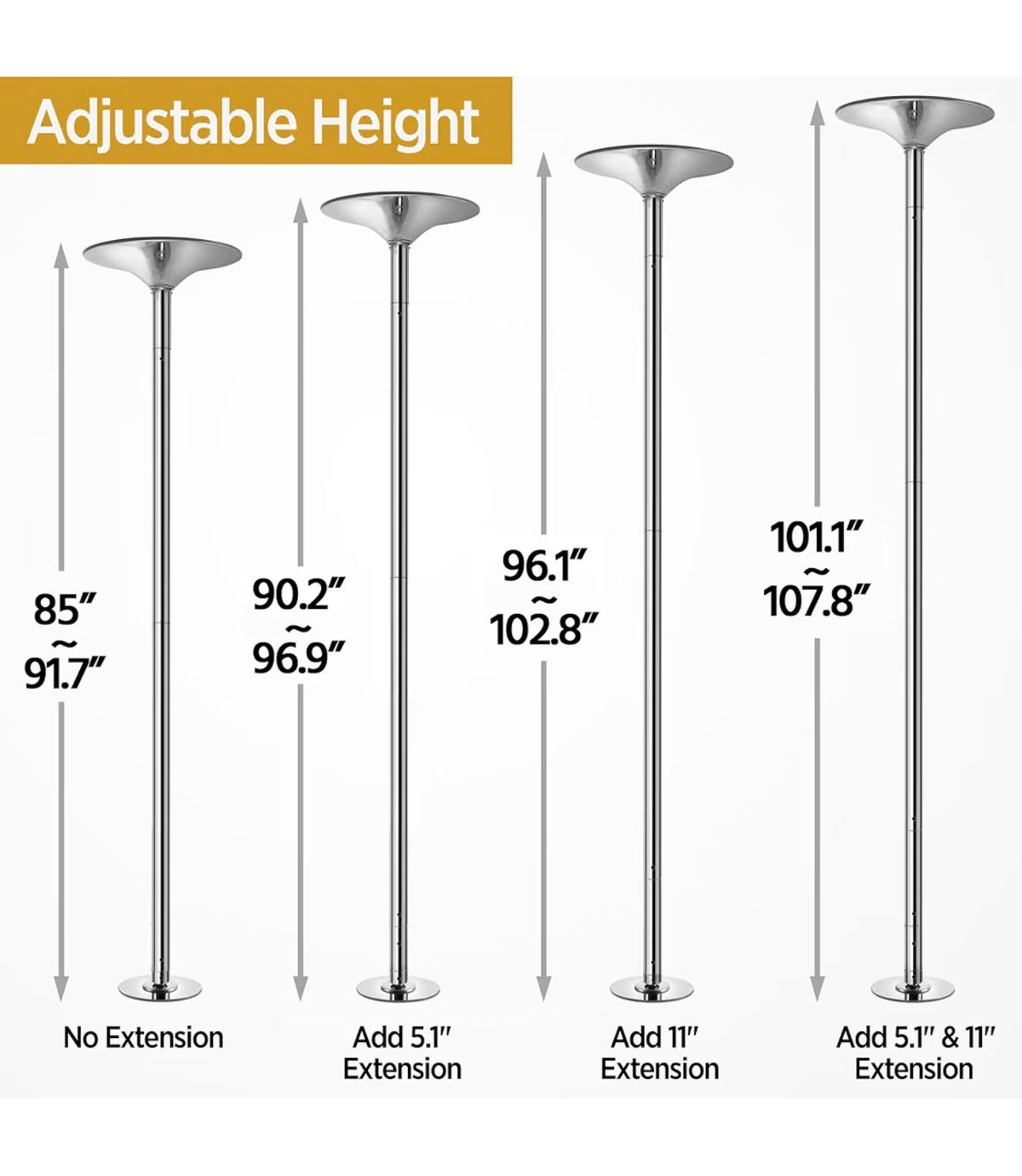 The Aerilux Studio Pro — Professional Spinning & Static Dance Pole