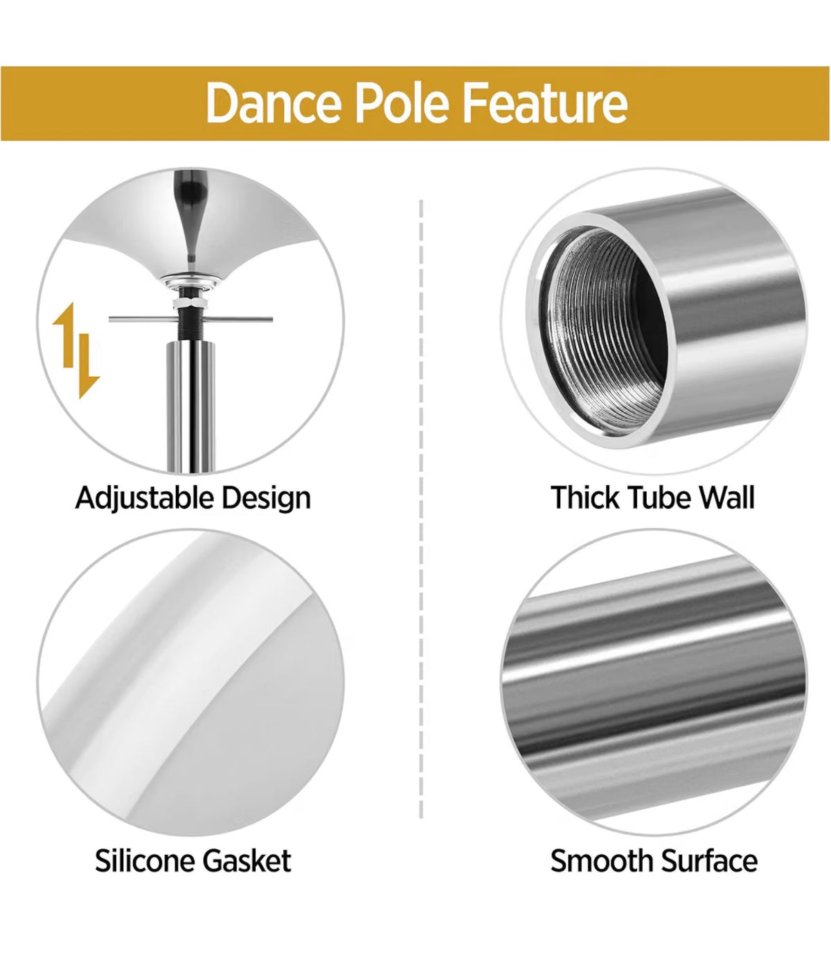 The Aerilux Studio Pro — Professional Spinning & Static Dance Pole