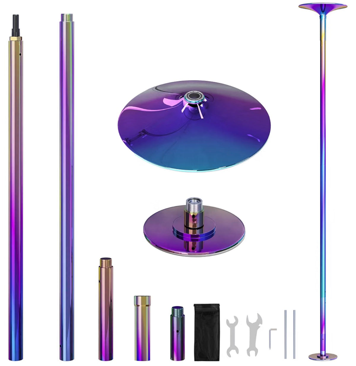 The Aerilux Studio Pro — Professional Spinning & Static Dance Pole